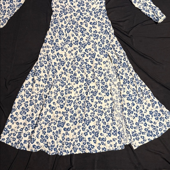 Euc Reformation Sigmund Sleeve Midi Length Light Spring High Slit Dress 6P - Picture 12 of 16